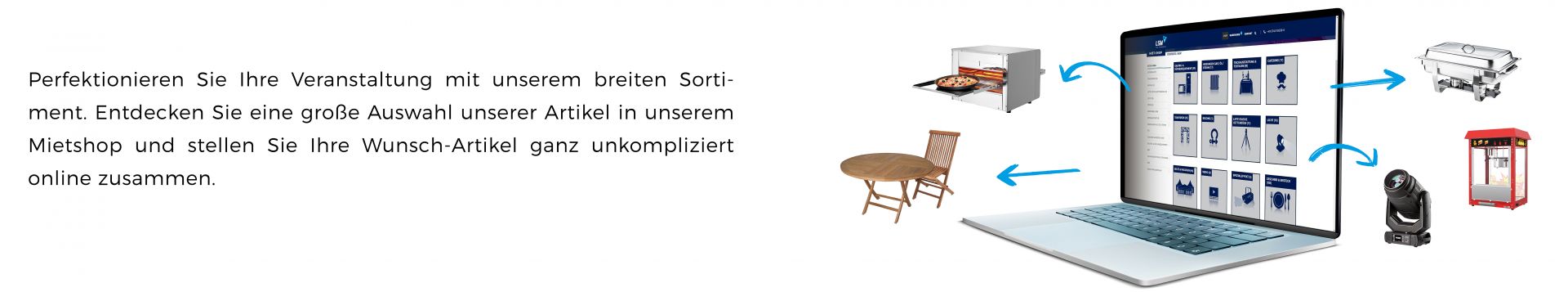 Entdecken Sie unseren Mietshop